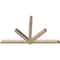 Ekena Millwork Kennewick Rough Sawn Timber Gable Bracket, Douglas Fir, 84"W x 49"H x 4"D x 4"F, 14/12 Pitch GBW084X49X0404KEN00RDF - alternate 2